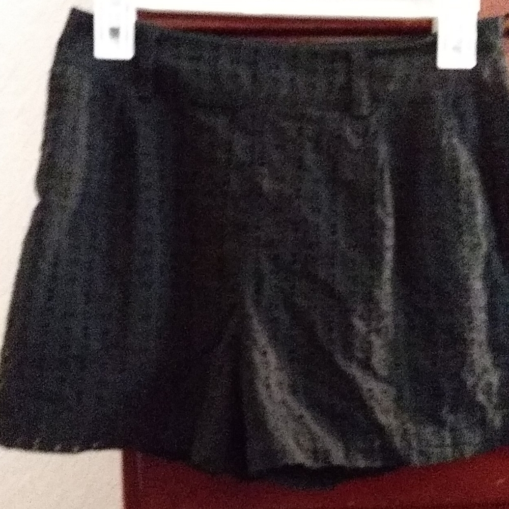 Black eyelet shorts